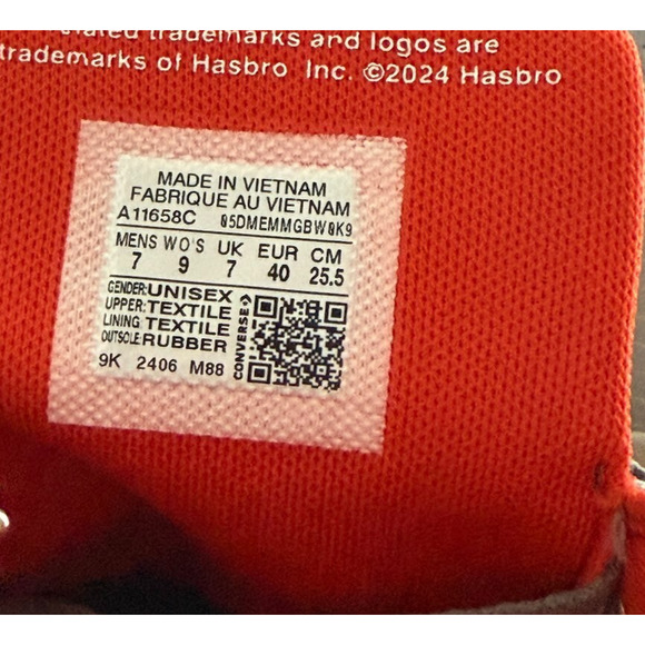 Converse Chuck Taylor All Star CTAS Hi Transformers Men's 7- Wmns 9 -A11658C NEW - Picture 8 of 9